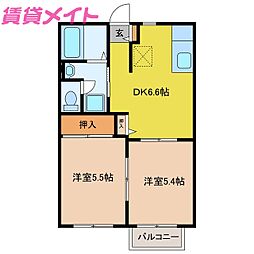 ムーンリバーサイドA棟 2階