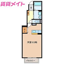 ベルファミーユ2 ワンルームの間取図画像