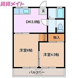 サニーハイツ服部 2階