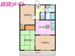 ファミーレソノハラ 3DKの間取図画像