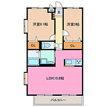 ファシール 3D ｜ 三重県四日市市下之宮町（賃貸マンション2LDK・3階・61.00㎡） その2