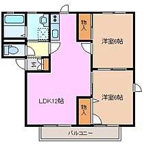 シャルマンエル　I 201 ｜ 三重県桑名市新西方５丁目（賃貸アパート2LDK・2階・54.13㎡） その2