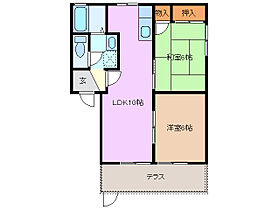 メルベール西富田 103 ｜ 三重県四日市市西富田町（賃貸アパート2LDK・1階・50.54㎡） その2