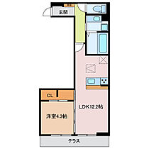 D-chambre掛樋 102 ｜ 三重県桑名市掛樋（賃貸アパート1LDK・1階・42.77㎡） その2