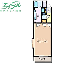 クリスタルハイツ  ｜ 三重県四日市市西富田2丁目（賃貸マンション1K・2階・33.00㎡） その2