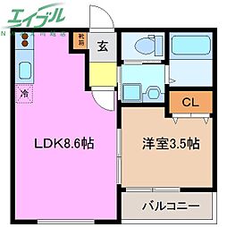 Ｒａｓｓｕｒｅｒ 1階/-