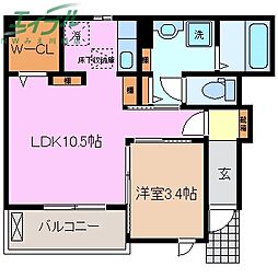 ツヴァイ中川 1階
