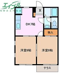 プロスペリティ高阪 C棟 1階