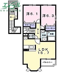 ピクシー ヒルズ B 2階