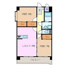 中川原駅 8.4万円