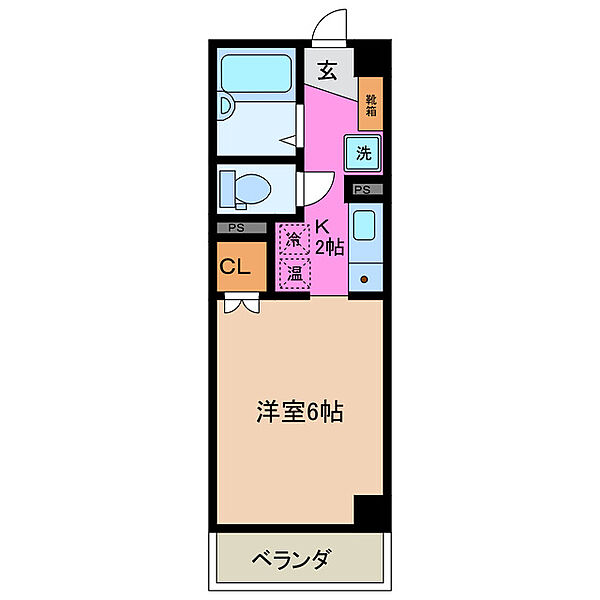 エスパシオ安島 3B｜三重県四日市市安島２丁目(賃貸マンション1K・3階・21.83㎡)の写真 その2