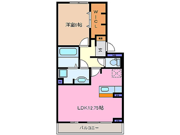 マイルストーン 305｜三重県四日市市赤堀新町(賃貸アパート1LDK・3階・48.90㎡)の写真 その2