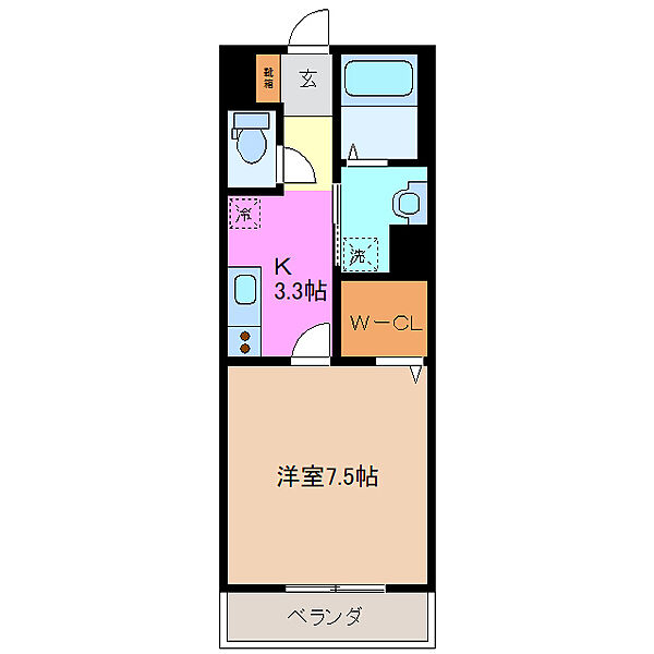 マリアージュ 304｜三重県四日市市本郷町(賃貸マンション1K・3階・30.97㎡)の写真 その2