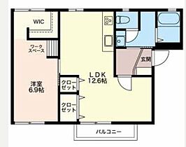 グランデージ日永西　B 201 ｜ 三重県四日市市日永西３丁目（賃貸アパート1LDK・2階・48.66㎡） その2