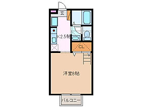 エクセル中川原 203 ｜ 三重県四日市市中川原３丁目（賃貸アパート1K・2階・26.71㎡） その2