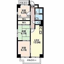 エントピアダテ 703 ｜ 三重県四日市市赤堀南町（賃貸マンション3LDK・7階・66.00㎡） その2