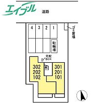 D-chamber元新町 101 ｜ 三重県四日市市元新町（賃貸アパート1LDK・1階・40.03㎡） その2