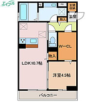 Ｄ-ｃｈａｍｂｒｅ北浜町　A  ｜ 三重県四日市市北浜町（賃貸アパート1LDK・1階・45.37㎡） その2