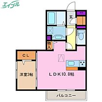 ウッドベル  ｜ 三重県四日市市新正1丁目（賃貸アパート1LDK・1階・37.03㎡） その2