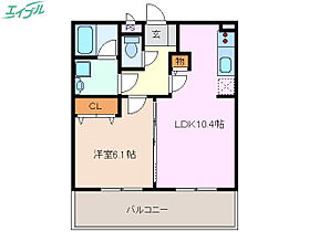 トゥインクルパーク  ｜ 三重県四日市市東日野町（賃貸マンション1LDK・2階・41.25㎡） その2