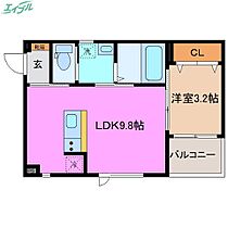 ピリナメイ  ｜ 三重県四日市市小浜町（賃貸アパート1LDK・3階・30.18㎡） その2