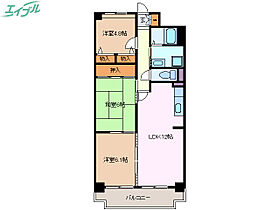 ブランルージュ南町  ｜ 三重県四日市市赤堀南町（賃貸マンション3LDK・4階・66.40㎡） その2