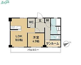 メゾン三幸  ｜ 三重県四日市市鵜の森2丁目（賃貸マンション1LDK・7階・42.25㎡） その2