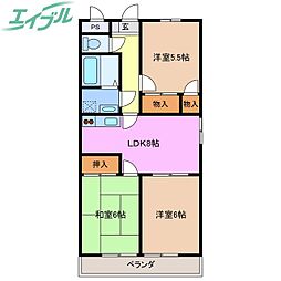 ファミール西浜田 北館 4階/-
