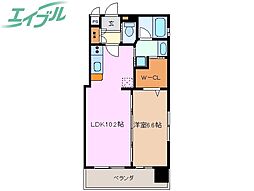 グリーンシティHT 1LDKの間取図画像