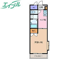BelleDemeure 1Kの間取図画像