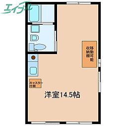 PLATINE ワンルームの間取図画像