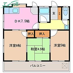 笹川テラス 2階/-