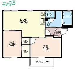 パラッツオ日永西 A棟 1階