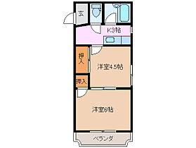 マンションあづま 105 ｜ 三重県四日市市北浜田町（賃貸マンション2K・1階・28.35㎡） その2