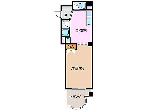 ふじよしマンション 405｜三重県四日市市西新地(賃貸マンション1DK・4階・22.62㎡)の写真 その2