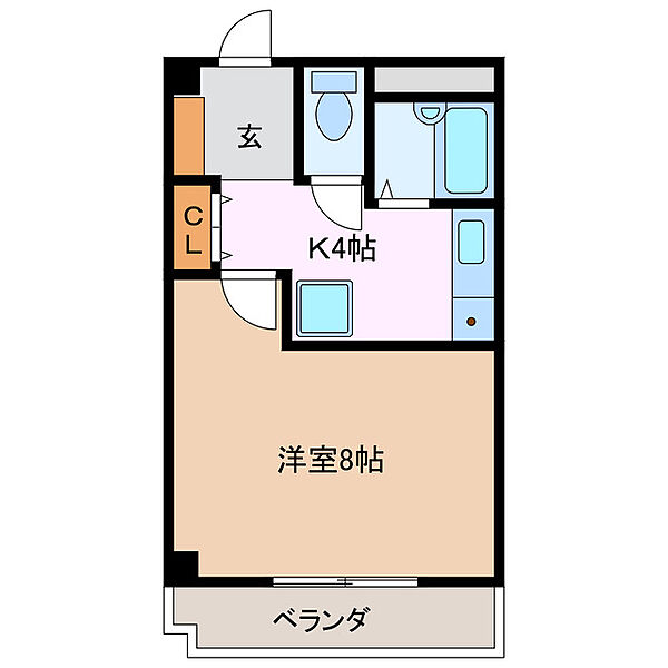 ＪＩＮハイツ生桑 306｜三重県四日市市生桑町(賃貸マンション1K・3階・25.92㎡)の写真 その2