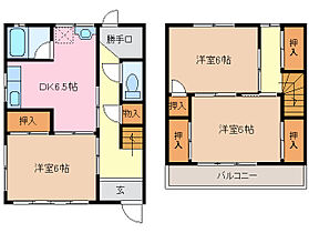 伊藤様メゾネット 1 ｜ 三重県四日市市日永西４丁目（賃貸テラスハウス3DK・1階・74.20㎡） その2