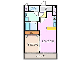 セカンド・アヴェニュー日永 103 ｜ 三重県四日市市日永２丁目（賃貸マンション1LDK・3階・32.40㎡） その2