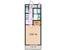 ＪＹヒルズマンション 205 ｜ 三重県四日市市楠町北五味塚（賃貸マンション1K・2階・30.90㎡） その2