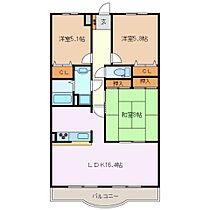 グローバルマンションときわ 5B ｜ 三重県四日市市ときわ５丁目（賃貸マンション3LDK・5階・75.90㎡） その2