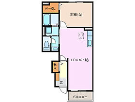 ブリランテ　マサカI 102 ｜ 三重県四日市市西日野町（賃貸アパート1LDK・1階・50.51㎡） その2