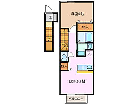 Ｍ’ｓ　ｃｏｕｒｔ　II 202 ｜ 三重県四日市市小古曽東３丁目（賃貸アパート1LDK・2階・42.37㎡） その2