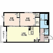 グラディアス日永 202 ｜ 三重県四日市市日永西３丁目（賃貸マンション2LDK・2階・66.15㎡） その2