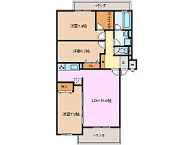 ハーモニートキワＮ 3A ｜ 三重県四日市市芝田１丁目（賃貸マンション3LDK・3階・80.04㎡） その2