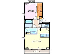 セジュール城西　A棟 302 ｜ 三重県四日市市城西町（賃貸アパート1LDK・3階・49.21㎡） その2