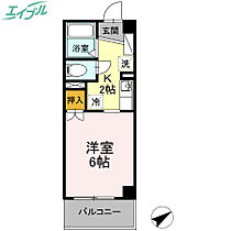 エスパシオ安島  ｜ 三重県四日市市安島2丁目（賃貸マンション1K・4階・21.83㎡） その2