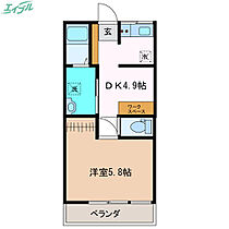 Ｓｕｎ Ｌｕｍｉｅｒｅ ＢＬＤ.ＫＵＢＯＴＡ  ｜ 三重県四日市市久保田1丁目（賃貸マンション1DK・2階・24.75㎡） その2