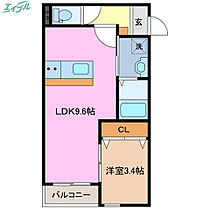 LECOCON四日市V  ｜ 三重県四日市市南浜田町（賃貸アパート1LDK・2階・32.60㎡） その1