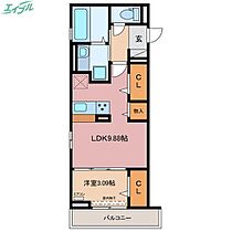 Cools  ｜ 三重県四日市市赤堀2丁目（賃貸アパート1LDK・3階・36.92㎡） その2