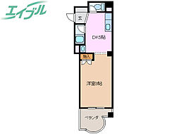 ふじよしマンション 1DKの間取図画像